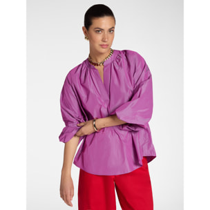 Elena Mirò - Blusa de tafetán - Rosa