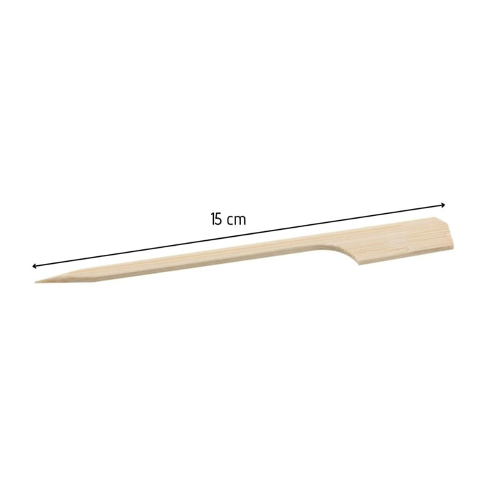 Lot de 150 piques à brochettes 15 cm en bambou FSC Fackelmann