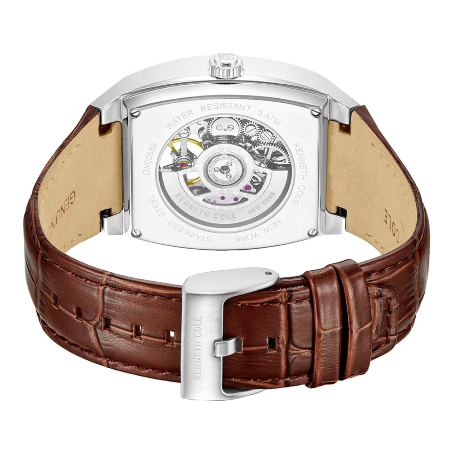 Reloj Kenneth Cole KCWGX0058801 Hombre Analogico Automatico con Correa de Cuero
