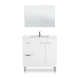 Mueble de baño con espejo Liz Blanco Brillo