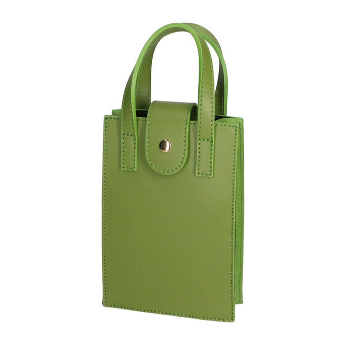 Borsa a mano da donna - Modello Giusi - Vera pelle - 19.0 x 13.0 x 5.0 cm
