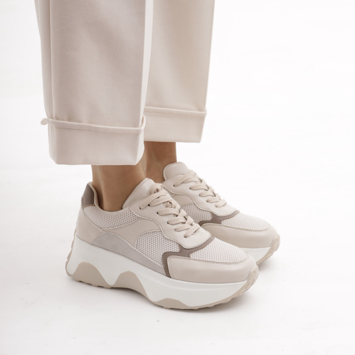 SNEAKERS OVERSIZE CHOCOLA' PANNA