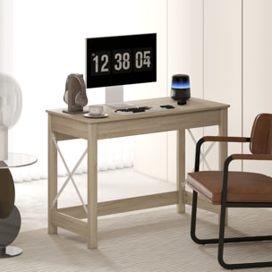 Mesa Escritorio Estilo Moderno Escritorio Fácil de Montar Mesa de Ordenador para Oficina Dormitorio Estudio 105x50x76 cm Natural