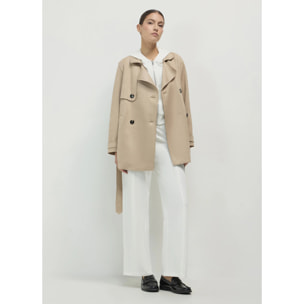 Trench simil camoscio