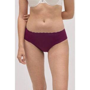 Slip midi bordeaux laserati