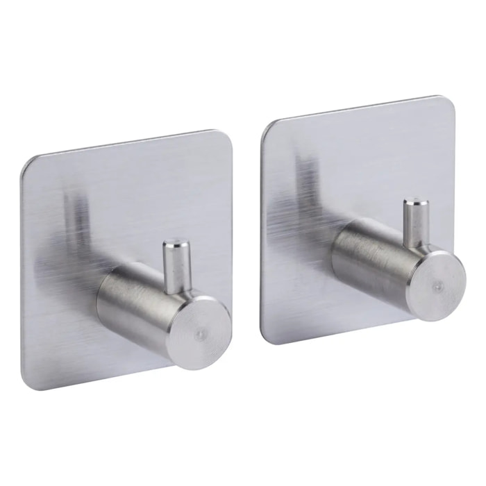 2 patères adhésives "Stiky"