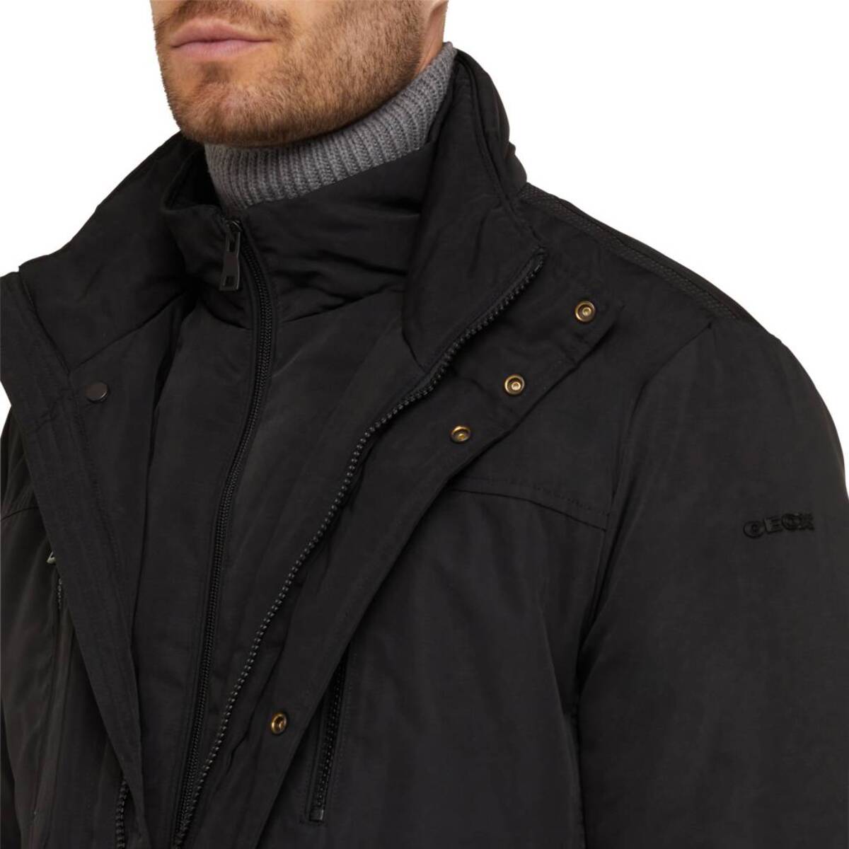 Chaquetas Hombre de la marca GEOX  modelo M RENNY Black