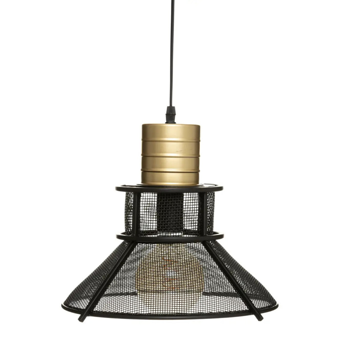 Suspension "Rodo" - métal - noir D32 cm