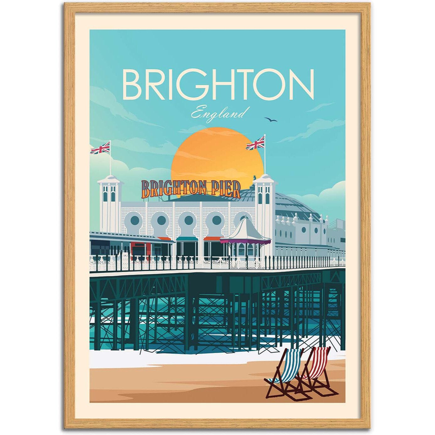 Affiche - Brighton England - Studio Inception