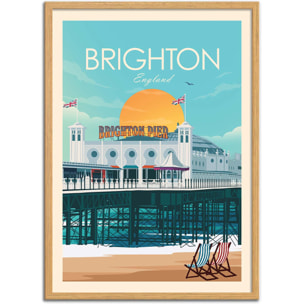 Affiche - Brighton England - Studio Inception