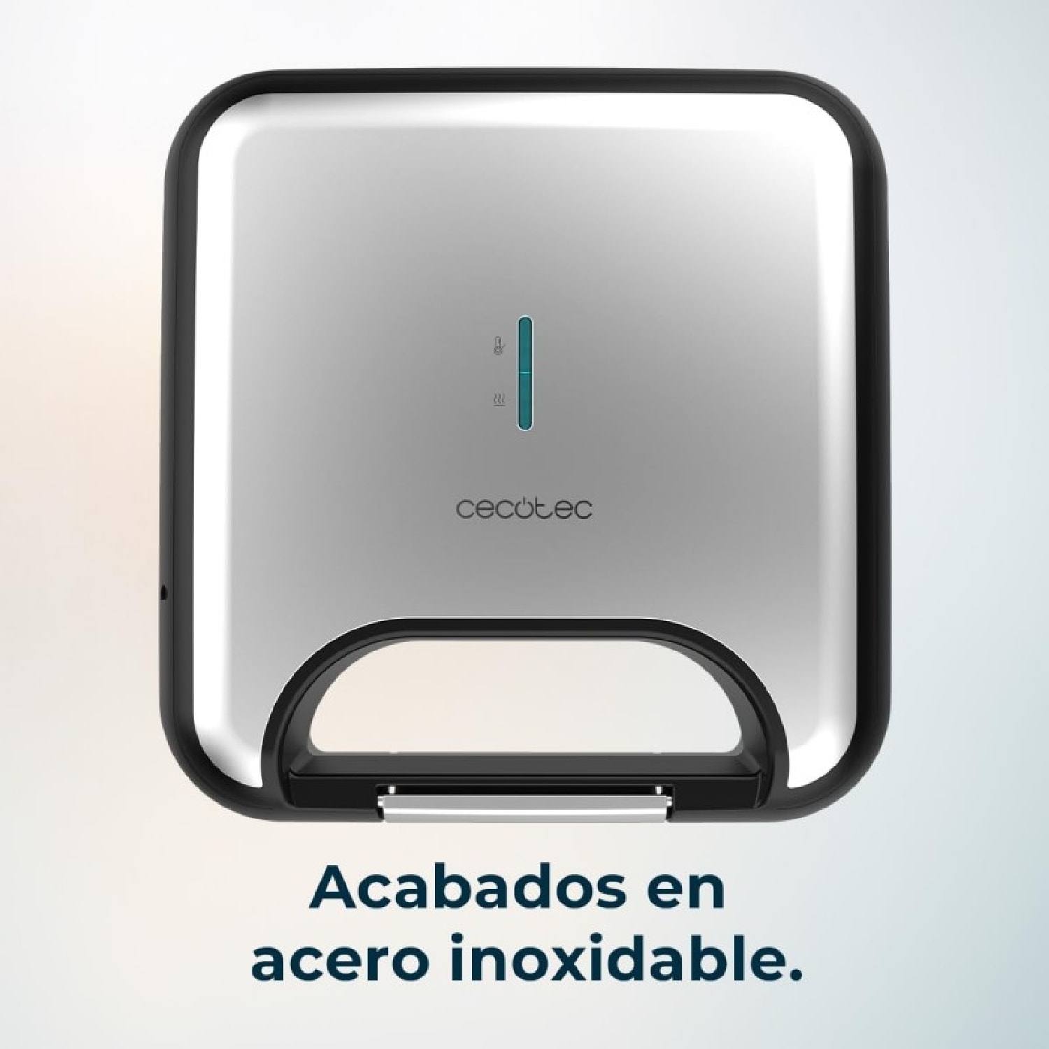 Cecotec Sandwichera Rock'nToast Square + 800W de Potencia Placa cuadradas Revest