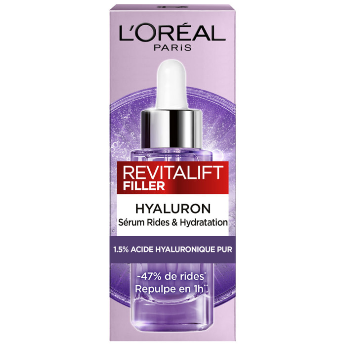 L'Oréal Paris Revitalift Filler Sérum Rides & Hydratation 1.5% Acide Hyaluronique Pur 30ml