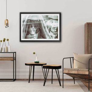 Affiche shooting Tableau photo Affiche + cadre en bois - Noir