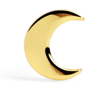 Pendiente Suelto Moon Plata Baño Oro