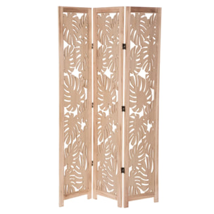 Paravent "Palm" bois H165cm