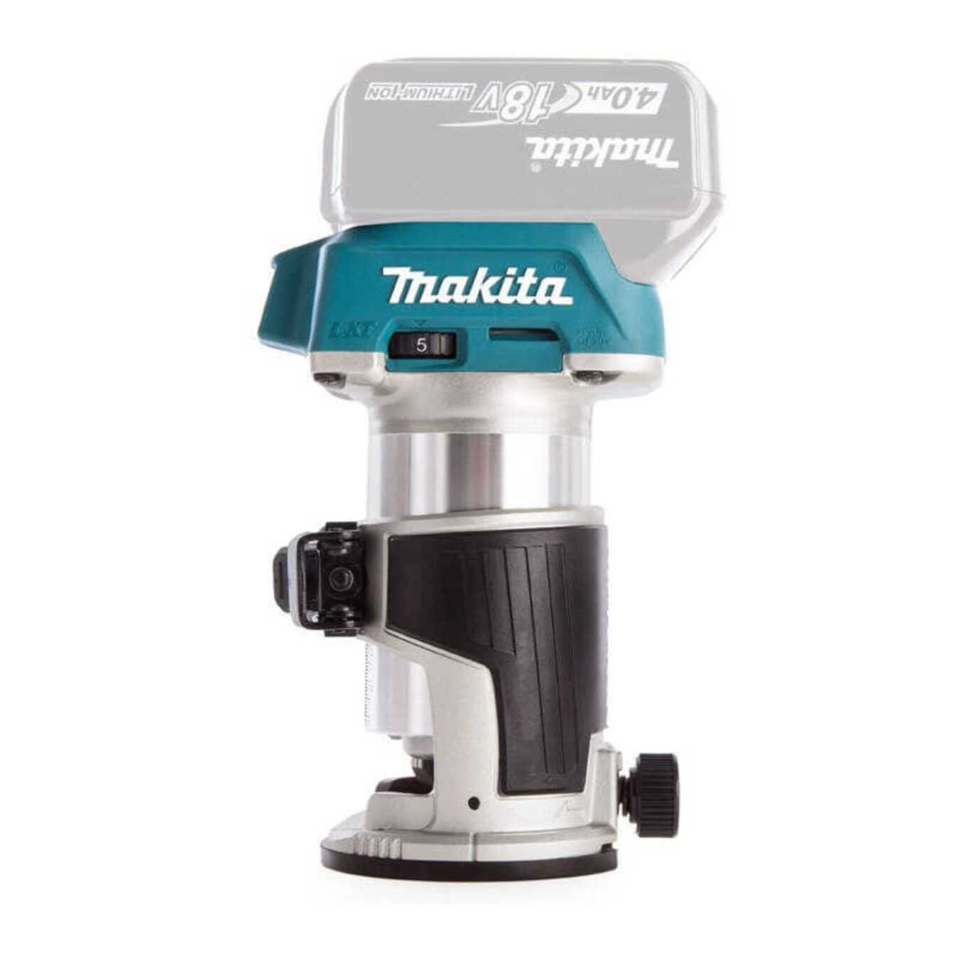 Affleureuse 18 V LXT - MAKITA - avec 2 batteries 18V 5.0Ah - chargeur - accessoires - MakPak - DRT50RTJX3