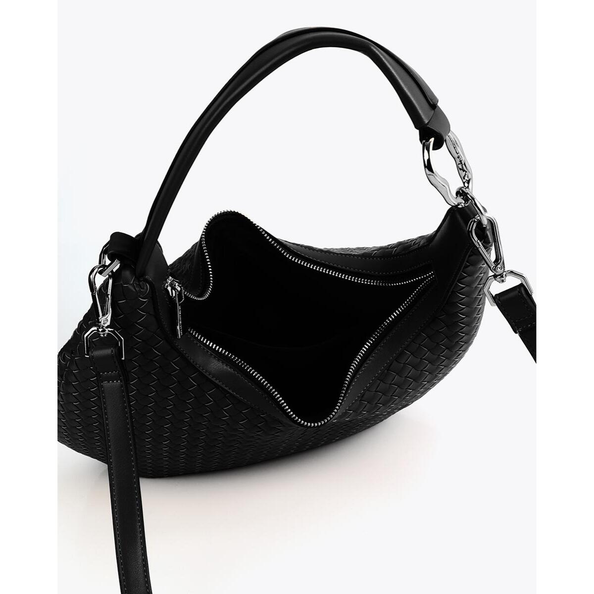 Borsa hobo intrecciata