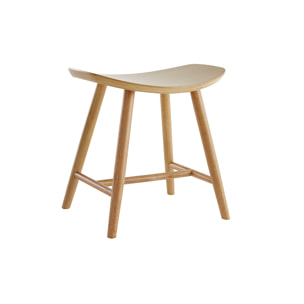 Tabouret bas bois clair H46.5 DEMORY