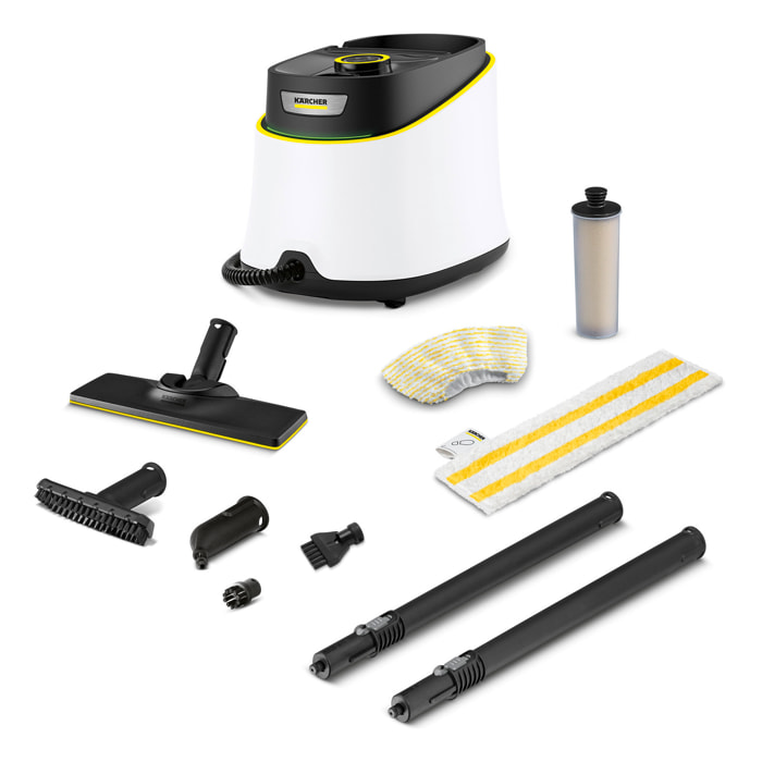 Nettoyeur vapeur Karcher SC 3 Deluxe Easyfix - Pression 3.5 bar- Débit vapeur 40 g/min- Temps de chauffe rapide- Kit sols Easyfix