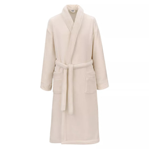 Robe de chambre polyester 290 g/m² uni ivoire Valmorel ivoire