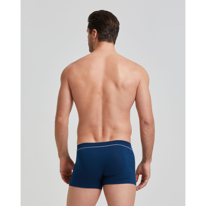 Boxer cotone con dettagli a contrasto