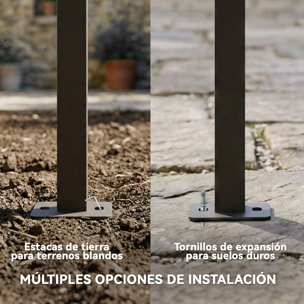 Pérgola de Pared de Jardín 3x3 m, Cenador de Jardín con Techo Retráctil, Protección UPF30+, Orificios de Drenaje y Estructura Metálica, Pabellón para Patio, Terraza, Exterior, Blanco Crema