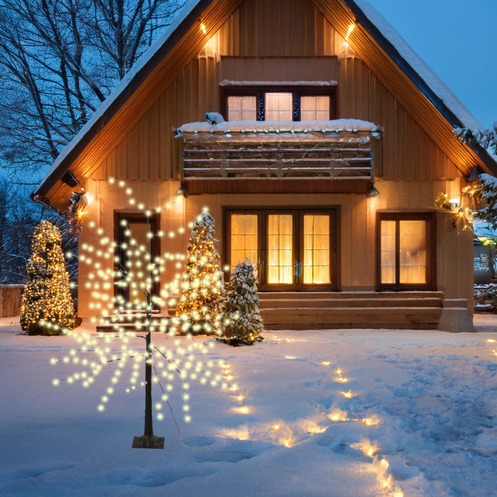 árbol decorativo con 600 led blancos cálidos - altura 150cm