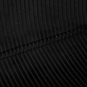 Chaise Velours Cotele Giulia Noir - Lot De 4