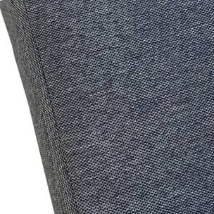 Mange debout ARUBA en acacia 4 places - coussins gris