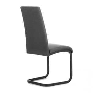 Pack 4 sillas de comedor Smile tejido Gris Antracita Smile