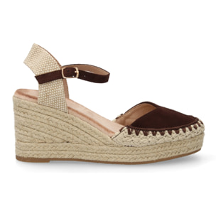 Sandalia de Cuña de Yute para Mujer, Comodas y Elegantes con Detalles Trenzados