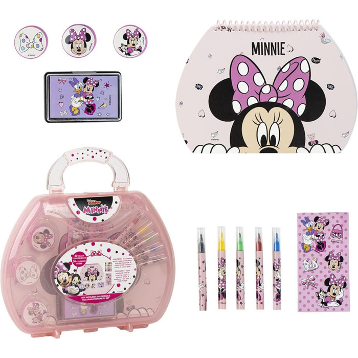 Set Papelería Coloreable Maletín Minnie