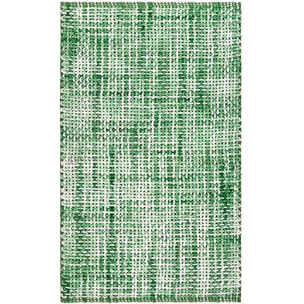 Tappeto bagno CRAZY VERDE in microfibra misto cotone, morbido antiscivolo lavabile in lavatrice, tappetino lavabo sanitari bagno