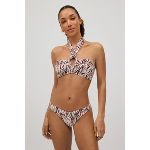 Slip bikini brasiliano stampato