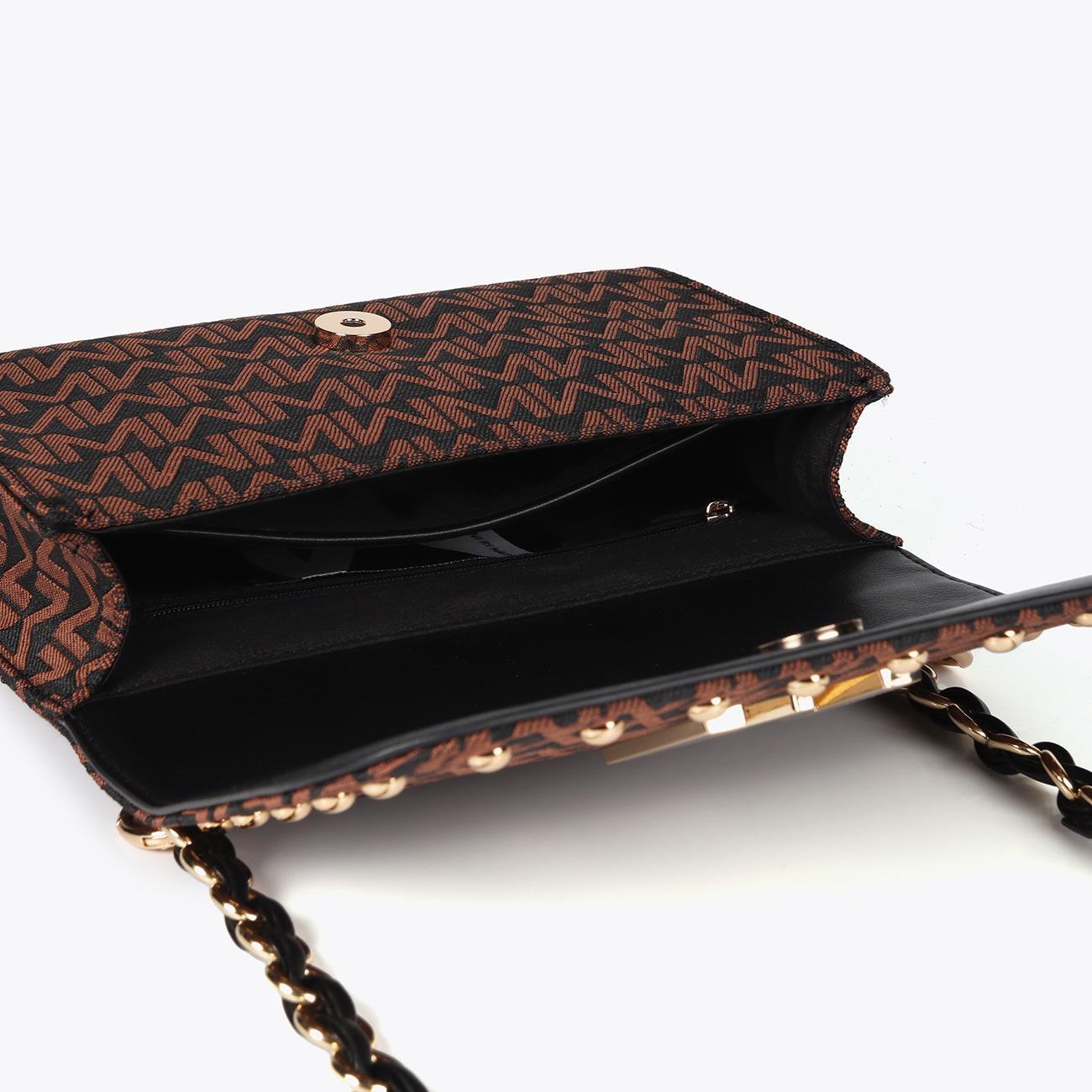 Tracolla a Patta Jacquard Monogramma