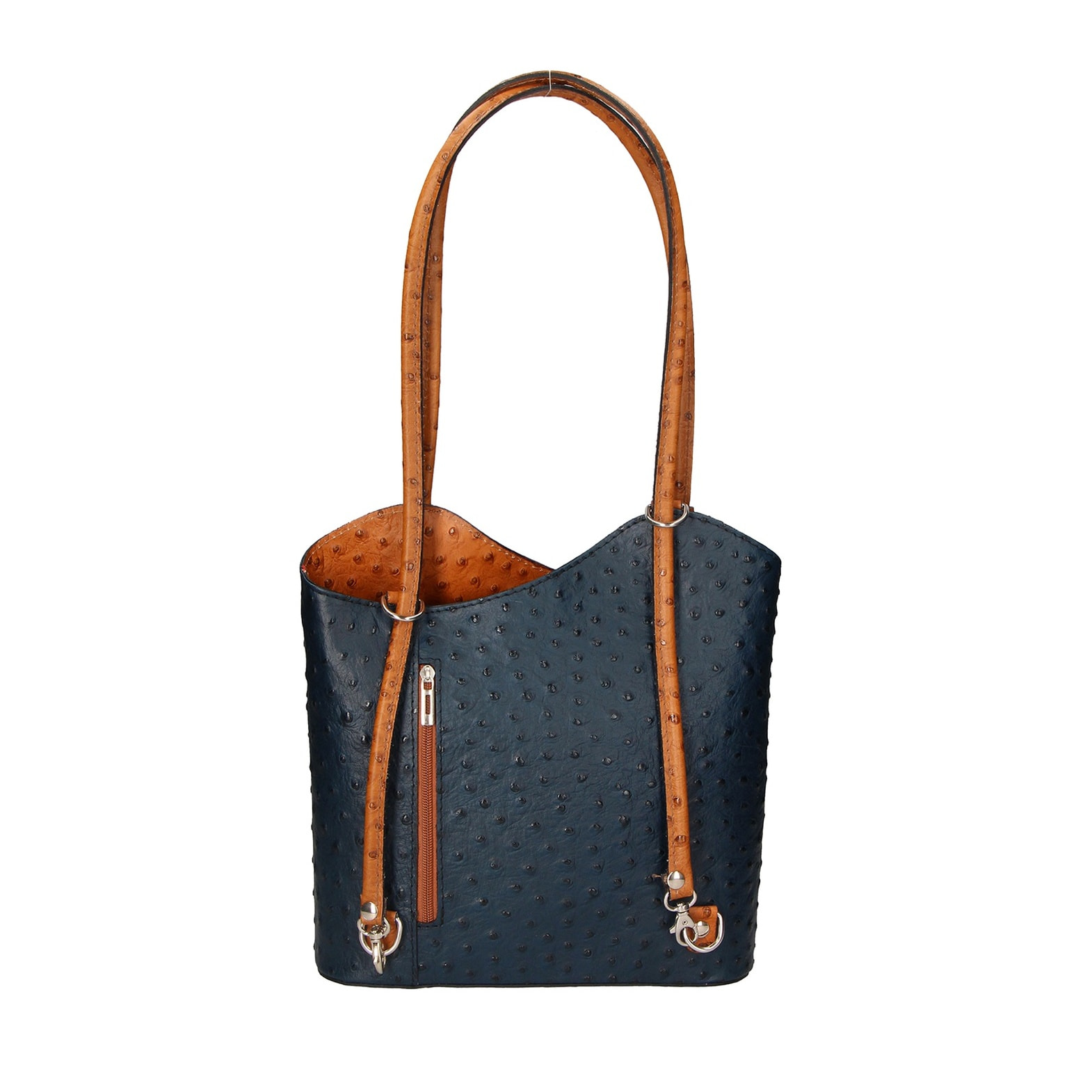 Zaino da donna in vera pelle - Modello Charlotte - 28.0 x 25.0 x 9.0 cm