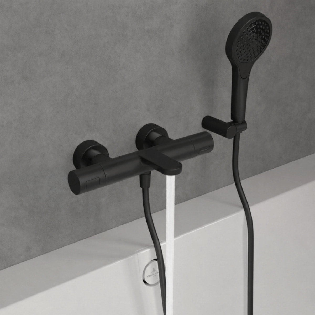 Mitigeur bain douche thermostatique VILLEROY ET BOCH Universal Taps & Fittings rond