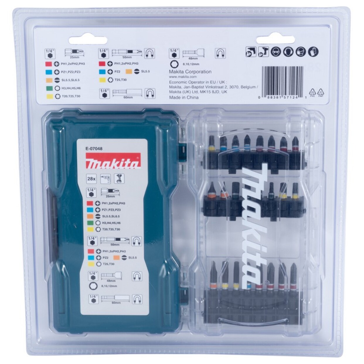 Coffret vissage 28 pièces MAKITA - E-07048