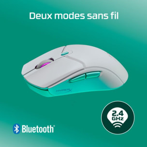 Souris Gamer Sans Fil HYPERX Pulsefire Haste 2 Core blanche