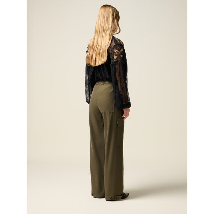 Oltre - Pantalones cargo - Verde