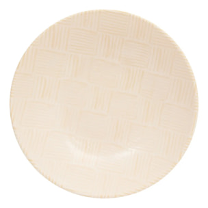 Assiette creuse Laetitia D21cm creme