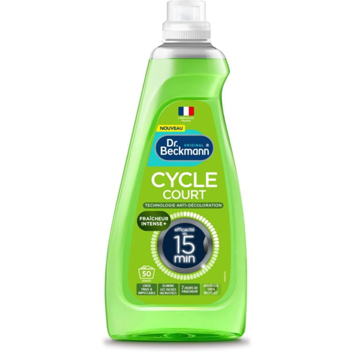 Lessive DR BECKMANN Liquide Cycle Court - Fraicheur intense x50 lavages