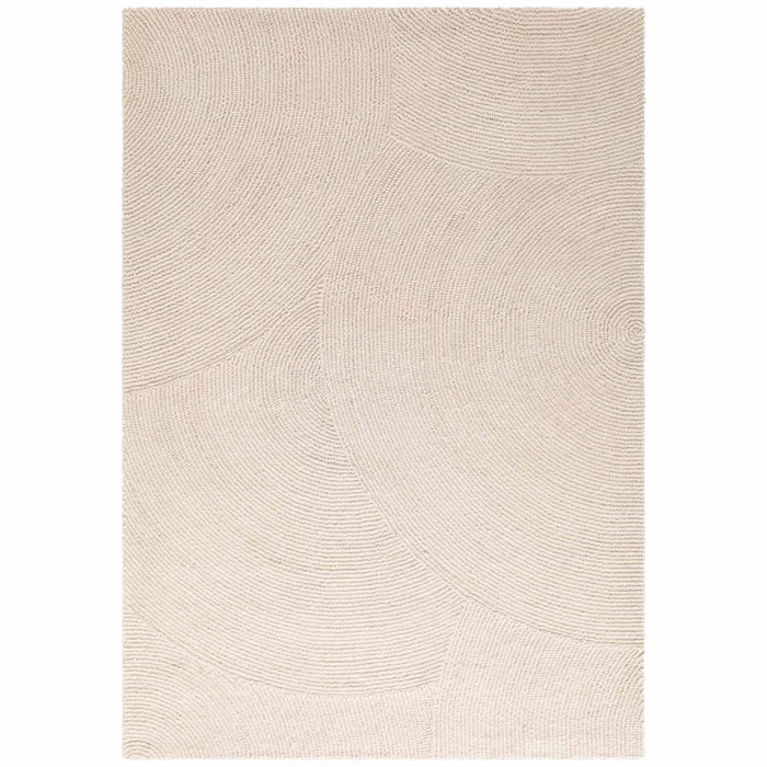 Tapis rond, motif rond, laine tissée main yox, chaleureux