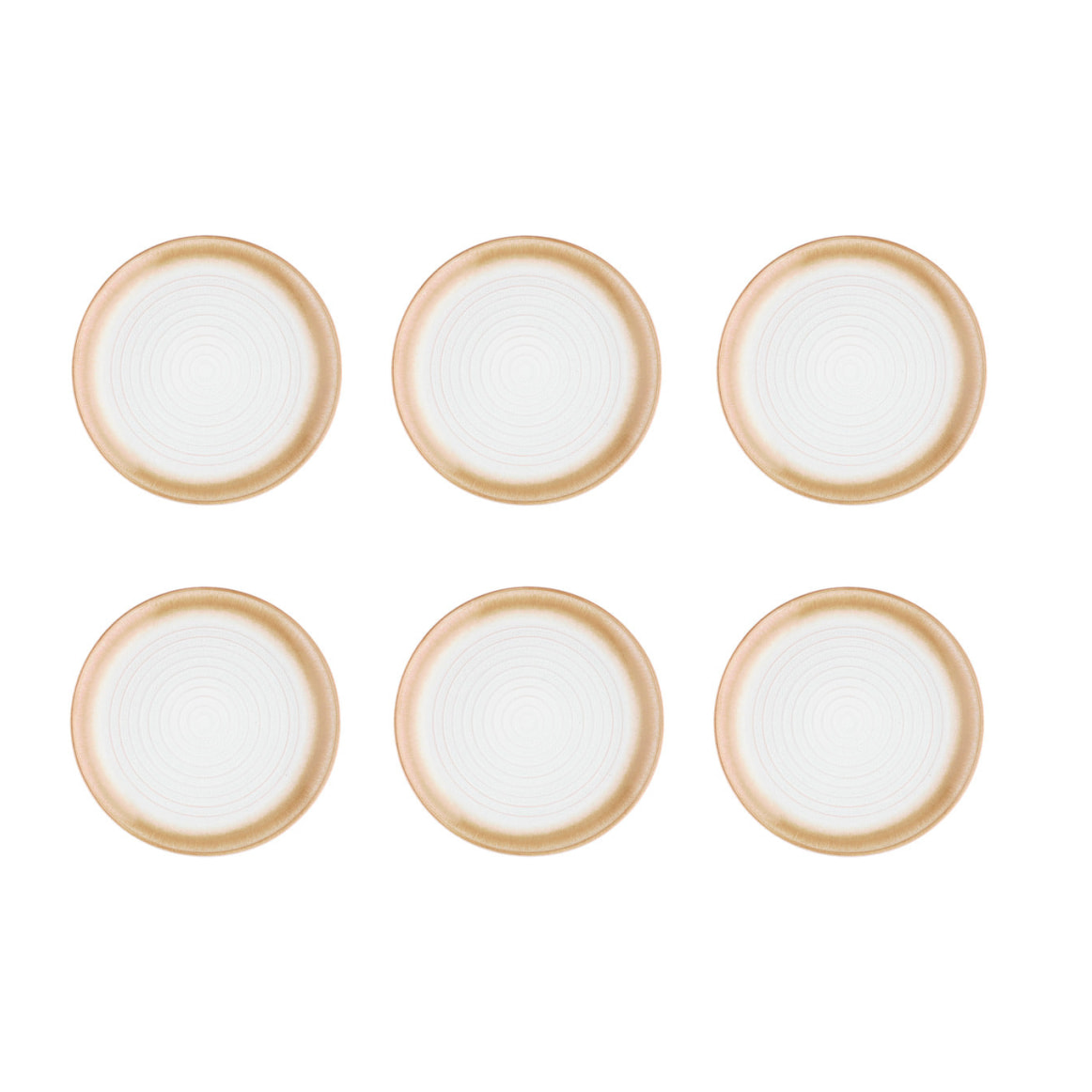 Assiette COSMOS Ø21,5cm - 6 pièces - Crème