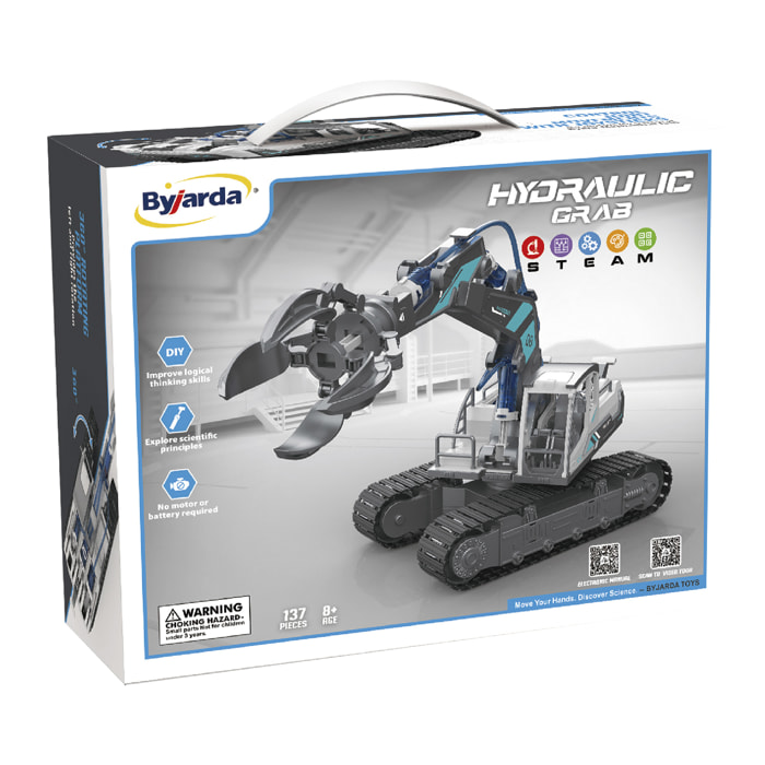 Escavatore con benna idraulica per costruire. 137 pezzi.