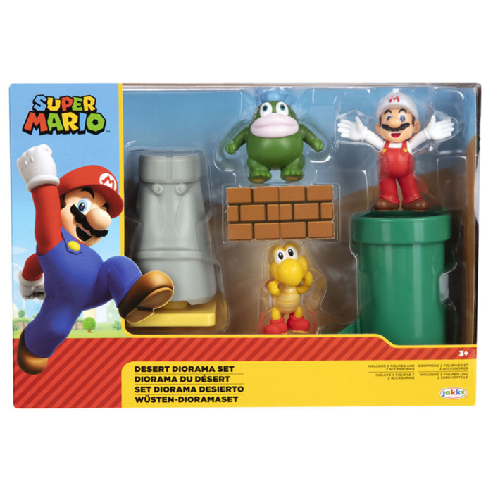 Super Mario Bros Desert diorama set 6cm Jakks Pacific