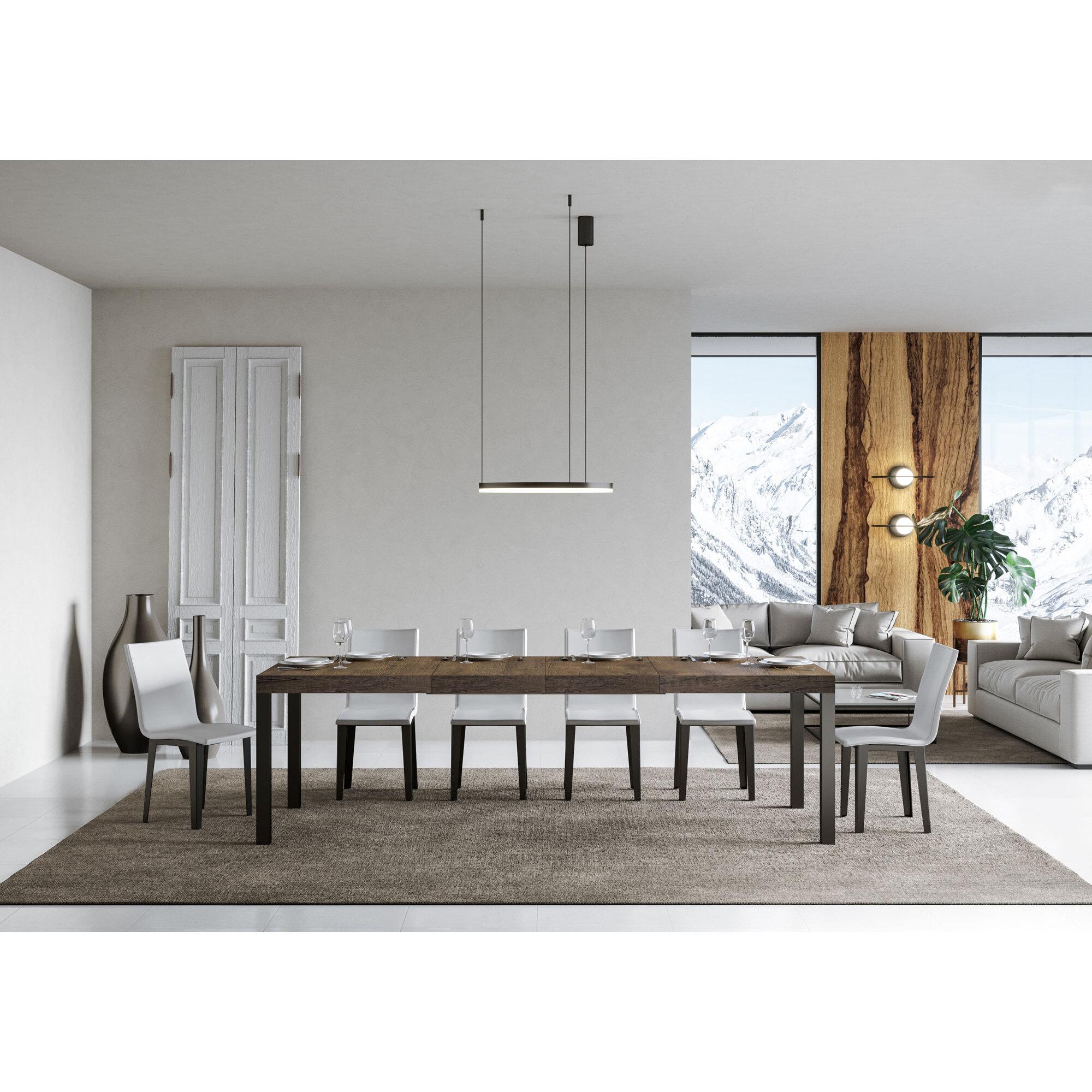 Mesa extensible 90x180/284 cm Everyday Premium Nogal estructura Antracita