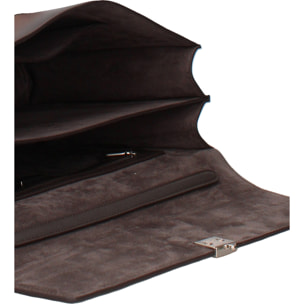 Borsa a spalla da donna Made in Italy - Modello Ereba Ultra - 100% pelle - 34.5 x 21.0 x 10.0 cm