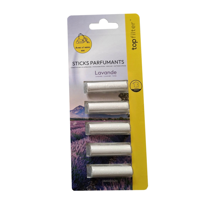 Lot de 5 parfums pour aspirateur senteur lavande TopFilter