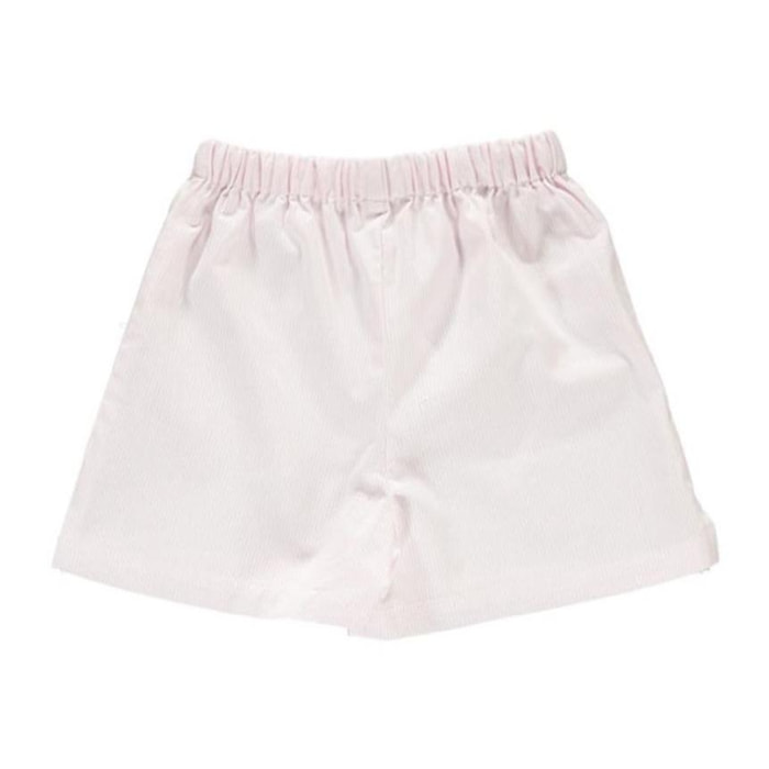 SHORTS HONEY riga bianca e rosa